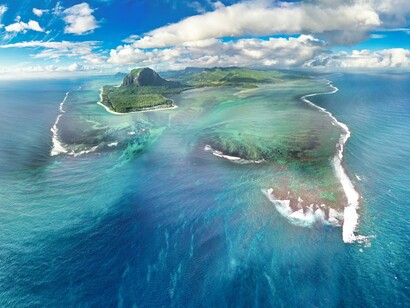 In the middle of the warm waters of Mauritian Islands