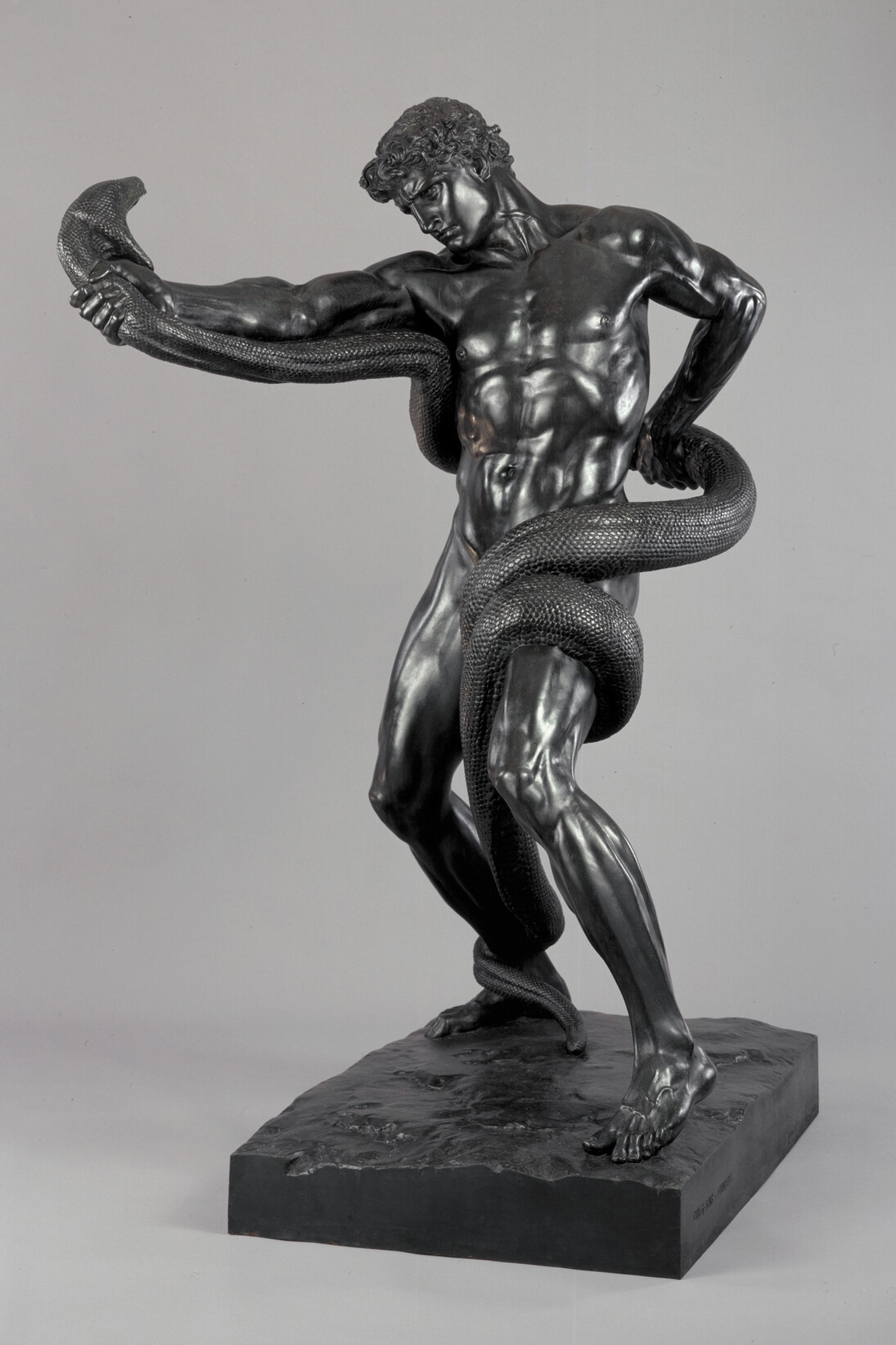 Frederic, Lord Leighton, An Athlete Wrestling with a Python 1877, Bronze © Tate, Presented by the Trustees of the Chantrey Bequest 1911 
