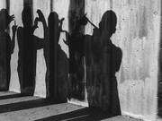 Graciela Iturbide, Cholos Harpys, White Fence, East L.A., Estados Unidos (detail), 1986. Courtesy of Rosegallery