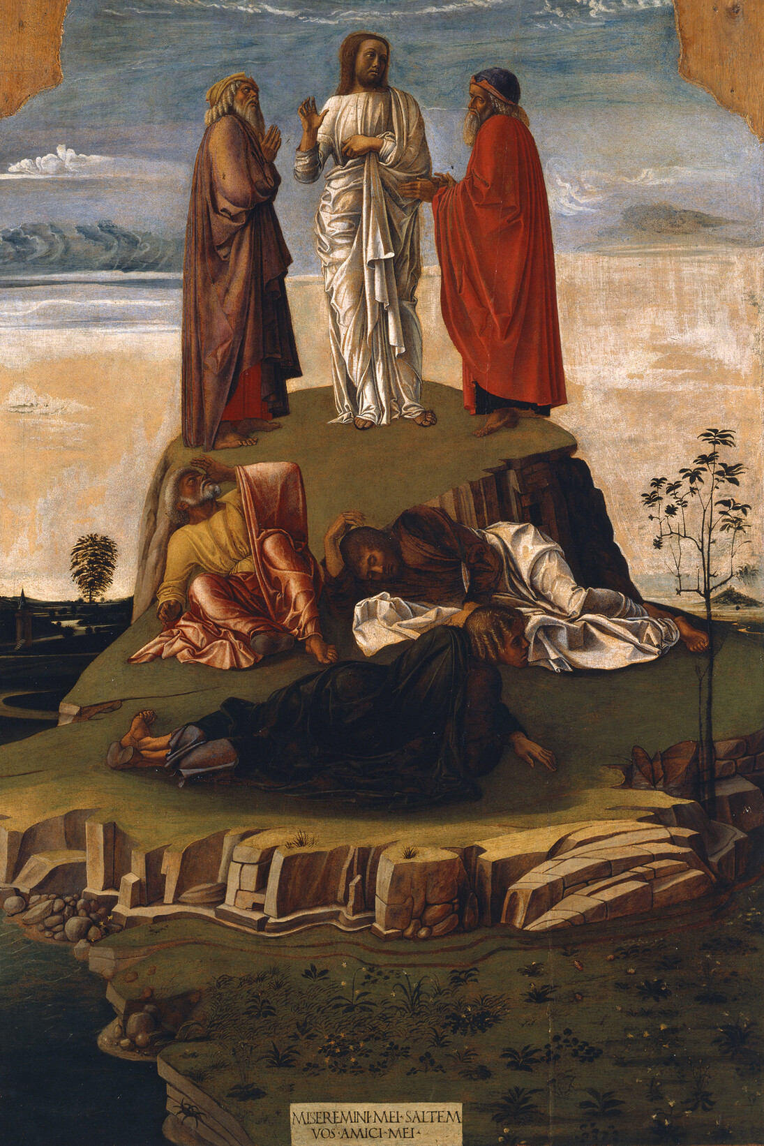 Giovanni Bellini, La Transfiguration du Christ, 1453-1455, Huile sur bois - H.134 ; L.68 cm, Venise, Museo Correr © Archivi fotografi co - Fondazione Musei Civici di Venezia