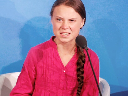 Greta Thunberg, Swedish environmental activist who is internationally known for challenging world leaders to take immediate action against climate change
