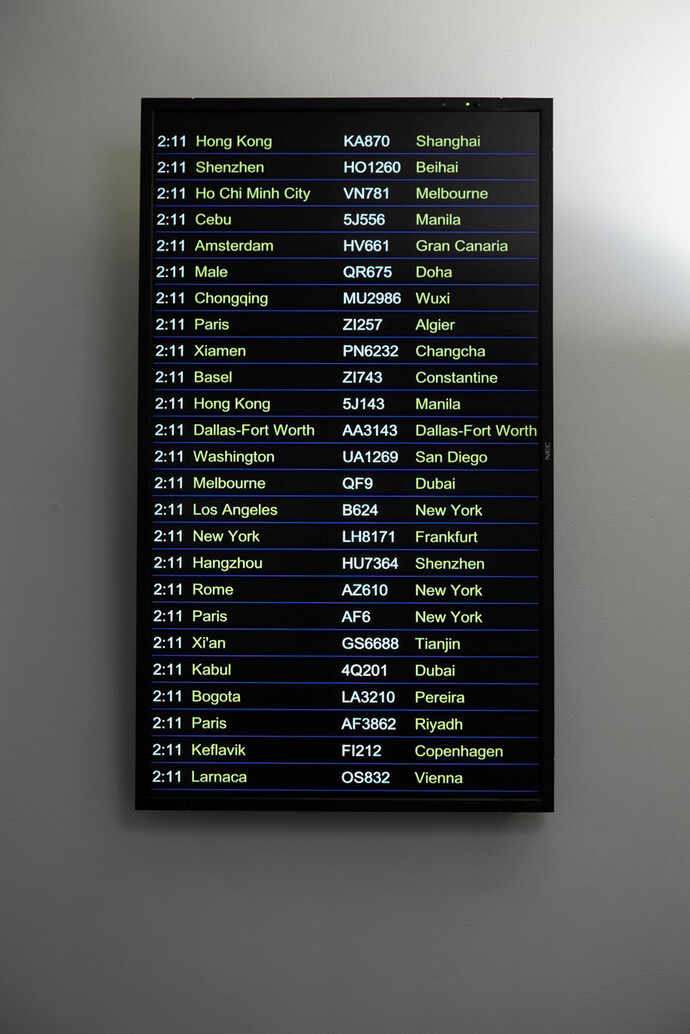 Martin John Callanan, Departure of All, 2013 Live networked web installation
