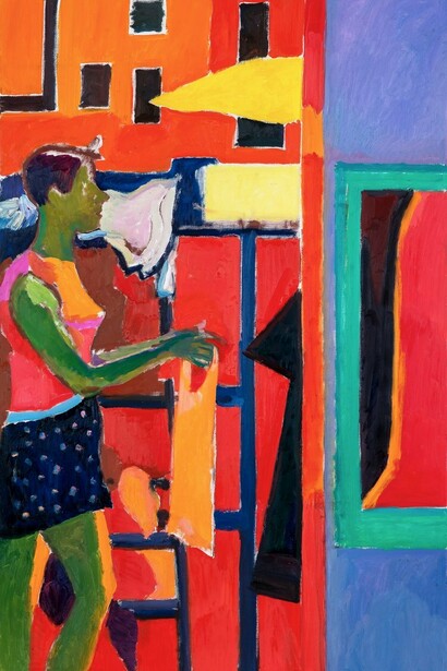 Natalia Zourabova, Red room, 2024. Courtesy of Kaliner Gallery
