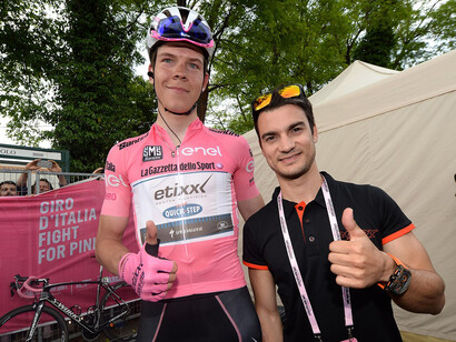 Bob Jungels e un tifoso