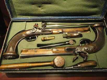 A pair of dueling pistols from the Eastland Disaster Historical Society