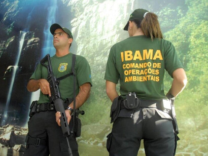 O Ibama atua em território nacional com poder de polícia ambiental