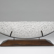 Brent Kee Young, Vessel I (Matrix Series), Flame-worked borosilicate glass, 35 x 6.75 x 9 in. Courtesy of LewAllen Galleries