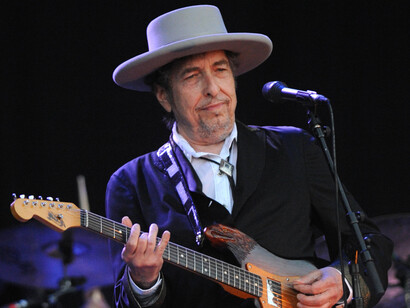 Bob Dylan in un recente concerto