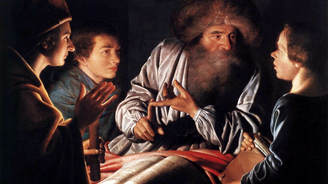 Willem van der Vliet, 1626, Un filósofo y sus pupilos, Castillo de Brodie, Escocia