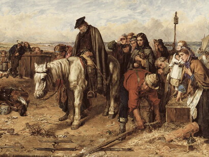 «El último del clan», de Thomas Faed, obra representativa de las expulsiones forzosas de los clanes de las Tierras Altas