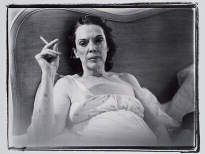 Marilyn Minter, Coral Ridge Towers (Mom Smoking), 1969, Gelatin silver print, Sheet 16 x 20 inches, Collection of Beth Rudin DeWoody