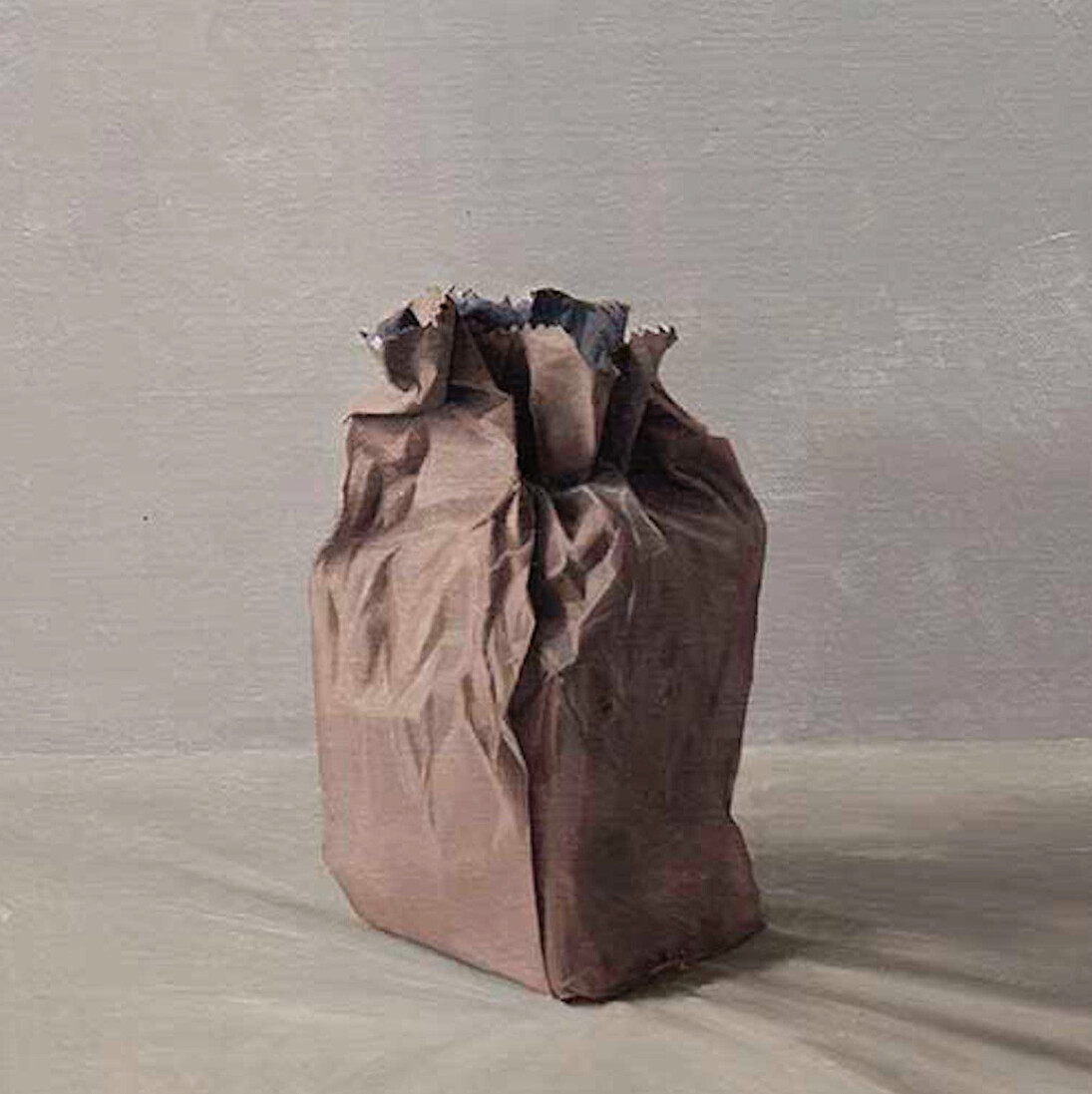 Bag 2, oil on linen, 23 x 22 cm. Courtesy of the Molesworth Gallery