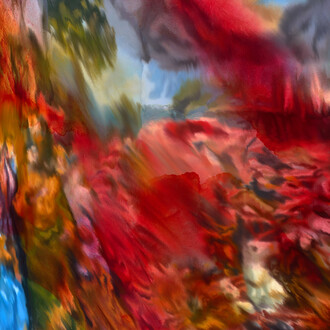 Jorge R. Pombo, Variazione del ‘Passaggio del Mar Rosso’ di Biagio d’Antonio Tucci, 2025. Courtesy of Fabbrica del Vapore