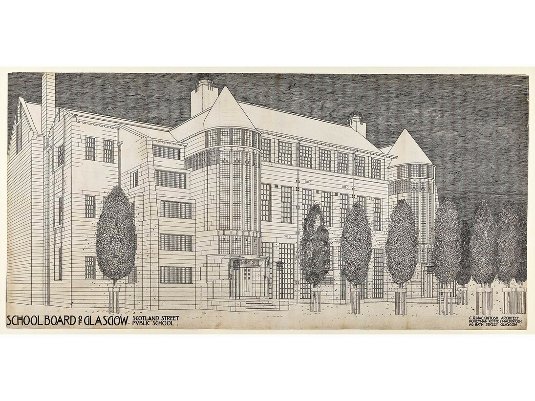 Design for Scotland Street School by Charles Rennie Mackintosh © The Hunterian, Univeristy of Glasgow
