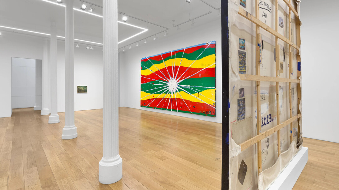 Chris Martin, Speed of light, exhibition view. Courtesy of Timothy Taylor