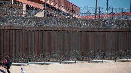 A refugee family makes it to the border