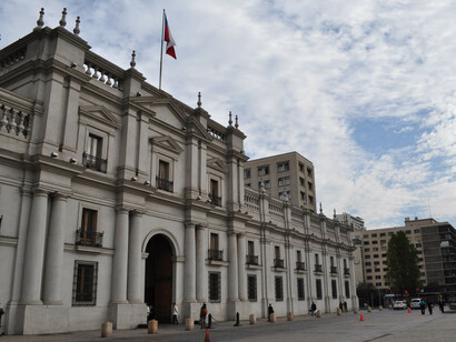 El Palacio de la Moneda, sede del gobierno, Santiago, Chile