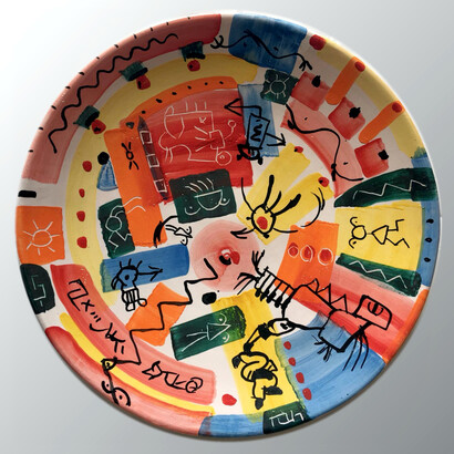 Piatto ceramica Praiano, Galleria Milano