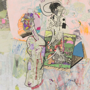 Julia Yerger, Birthing rock (detail), 2025. Courtesy of Matthew Brown Gallery