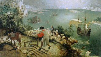 Pieter Brueghel el Viejo, Paisaje con la caída de Ícaro