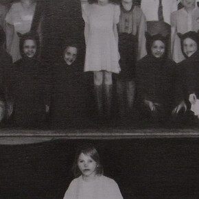 Douglas, Susannah 'Group (Section 1)', 2014 Pencil & ink on paper 9 x 20 cm (detail)