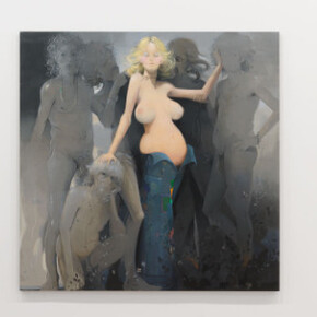 Lisa Yuskavage, Exhibition view. Courtesy of David Zwirner