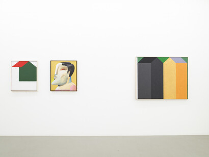 Horst Antes, Ich bin das haus, exhibition view. Courtesy of Meyer Riegger Gallery