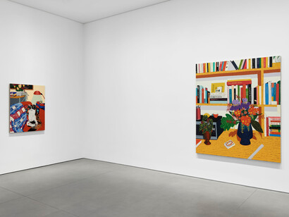 Hilary Pecis, Warm rhythm, exhibition view. Courtesy of David Kordansky Gallery