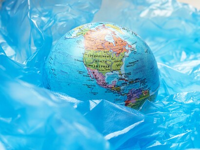 Globo terrestre representando globalização