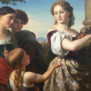Adolf Friedrich Georg Wichmann, Die traubenspenderin (detail), 1852. Courtesy of Kunstsammlungen Chemnitz