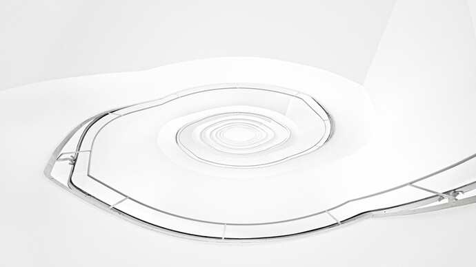 Candida Höfer, Neuer Stahlhof Düsseldorf I 2012 photograph, C print, 70 7/8 x 96 1/2 inches (180 x 245 cm) © Candida Höfer/VG Bild-Kunst, Bonn, Courtesy: Sean Kelly, NY