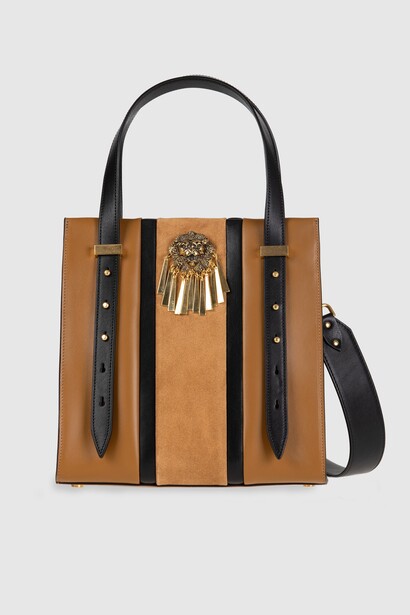 Ledeff, Carla Shopper Tan Black
