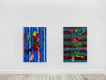 Andrey Samarin, Archetypal images, exhibition view. Courtesy of Nino Mier Gallery