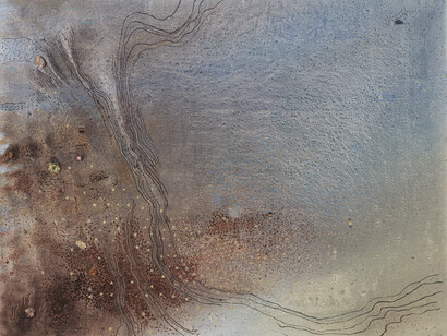 Anne Neely, Lost, 2014, Oil on linen, 56 x 72 in.
