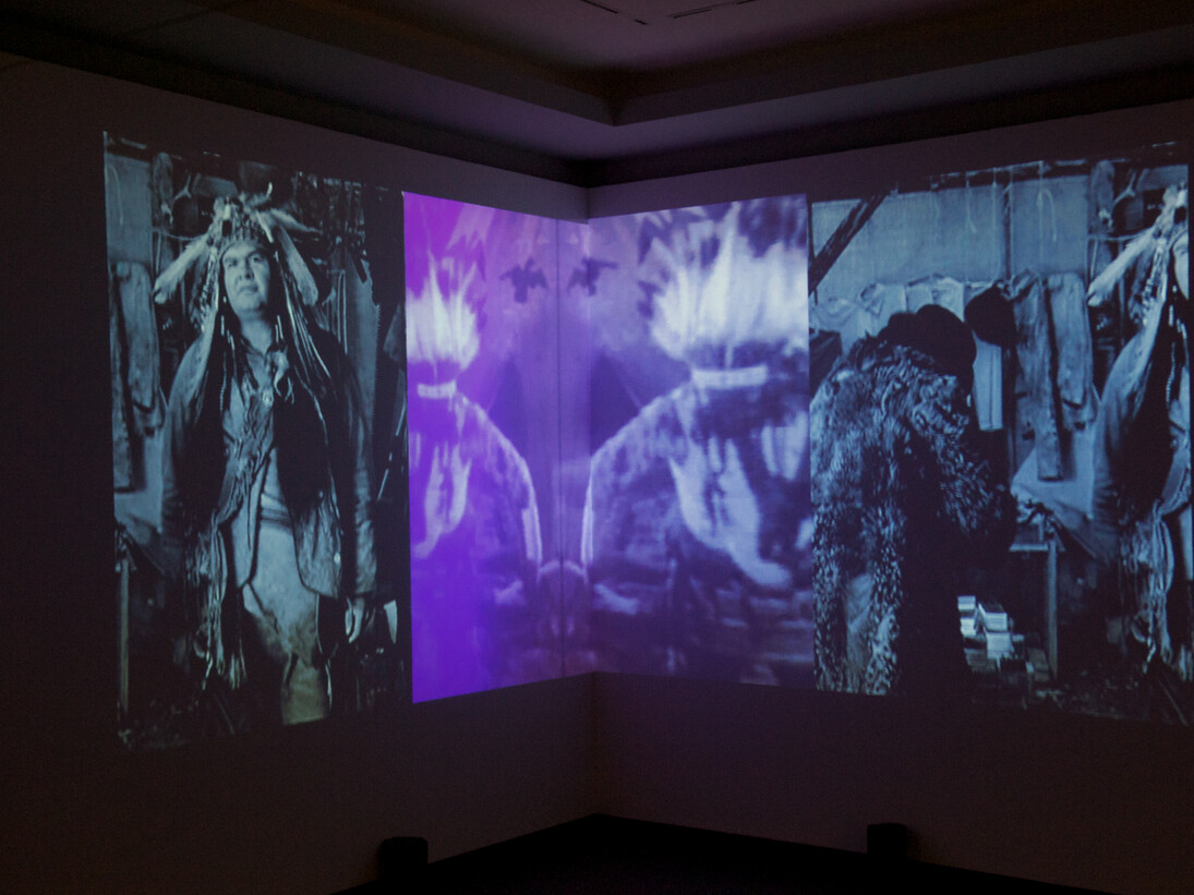 Contemporary Gallery 2 (11): Bear Witness, Assimilate This! | Assimilez ceci ! (2011), 2-channel video installation | installation vidéo a deux pistes, collection of the Ottawa Art Gallery | collection de la Galerie d’art d’Ottawa