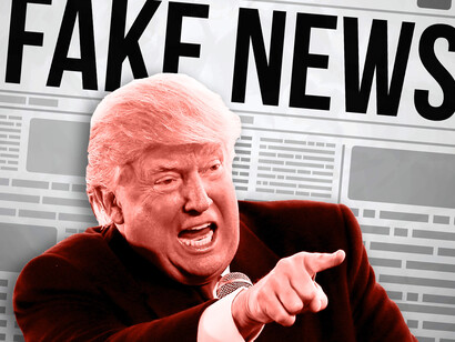Donald Trump against fake news