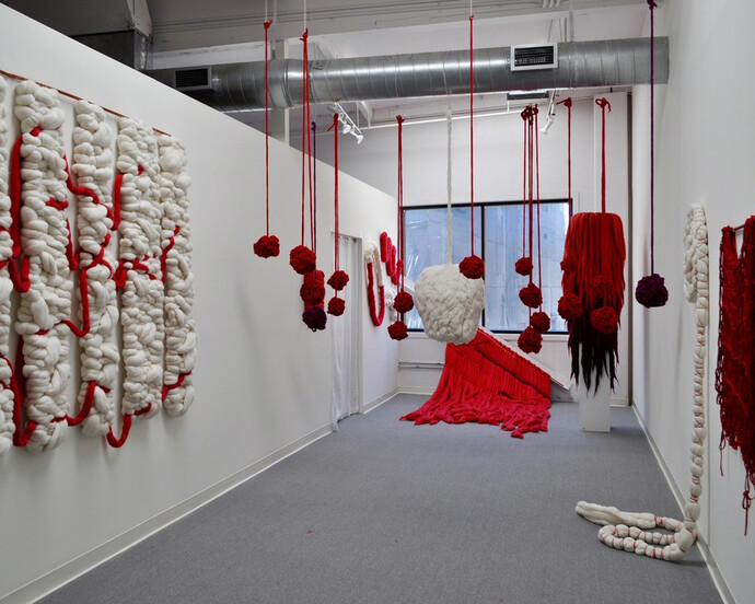 Incarnadine, Exhibition view. Courtesy of Glass Rice