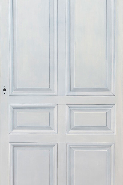 Leandro Erlich, Puerta blanca, 2024. Cortesía de la Galería Prats Nogueras Blanchard