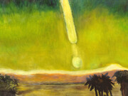 Frederick Wight, Moon descending beyond date palms (detail), 1984. Courtesy of Louis Stern Fine Arts 