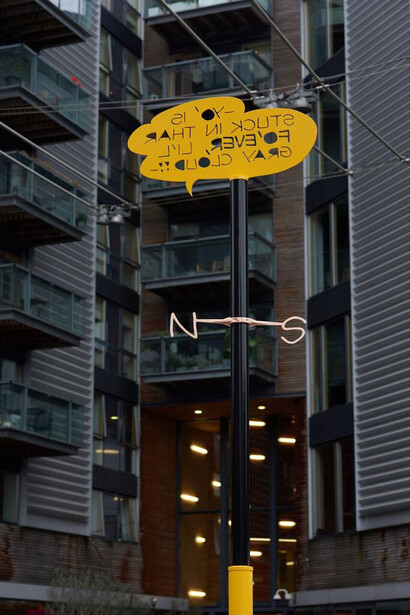 Charlie Godet Thomas, Cloud Study, 2017. Commission for Sculpture At Bermondsey Square, London. Photographer Jonathan Bassett. Image courtesy Vitrine.