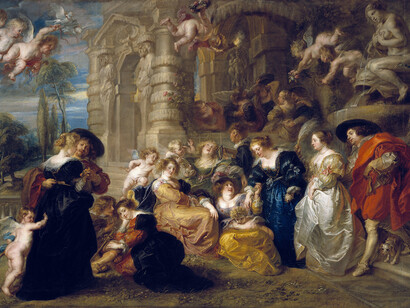 Peter Paul Rubens, The Garden of Love, c. 1633, Oil on canvas, 199 x 286 cm, Museo Nacional del Prado, Madrid, Photo © Madrid, Museo Nacional del Prado
Exhibition organised by the Royal Museum of Fine Arts, Antwerp, Royal Academy of Arts, London, and Centre for Fine Arts, Brussels