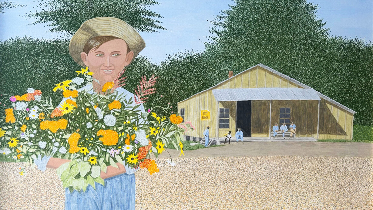 Carroll Cloar, The flowers we gathered, 1978. Courtesy of Andrew Edlin Gallery