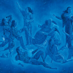 Kent Monkman, Constellation of knowledge (detail), 2022. Courtesy of Akron Art Museum