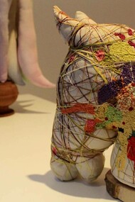 A piece from the Sili Ka Tung exhibition at the Saraceno Art Gallery in Rome