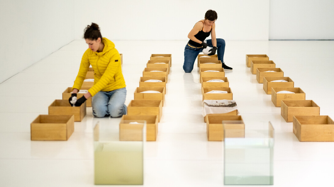 Caroline Le Méhauté et Isabella Soupart, Tellus project, vue d'exposition. Avec l'aimable autorisation de la Centrale for contemporary art