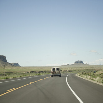 Jane Hilton, Campervan, Blue Hill, New Mexico, 2015, C-Type Hand Print, 23 x 28 in / 58.5 x 71 cm, Edition of 7, courtesy of Eleven, London 
