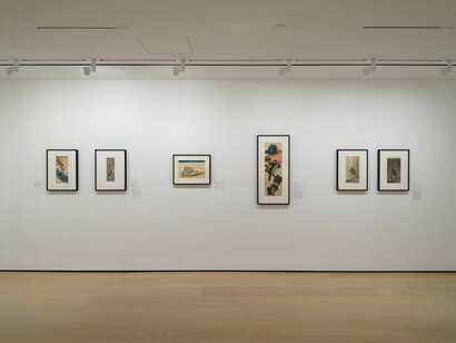 Rising sun, falling rain, exhibition view. Courtesy of Hammer Museum