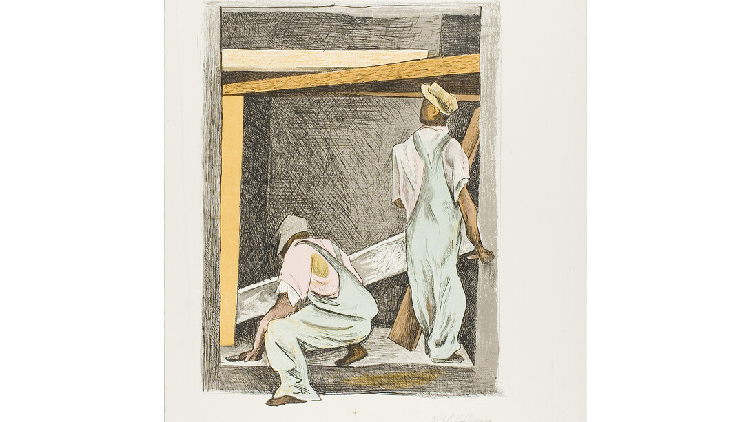 Pablo O'Higgins. Masons, 1942. The Art Institute of Chicago. William McCallin McKee Memorial Collection.