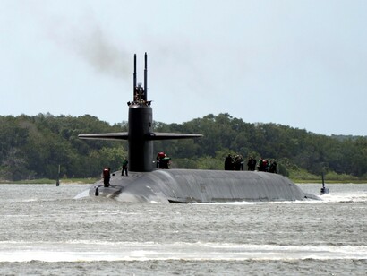 The Ohio-class ballistic-missile submarine USS Maryland 