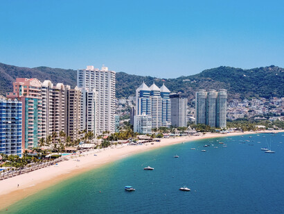 Vista de la Bahía de Acapulco, Guerrero, México